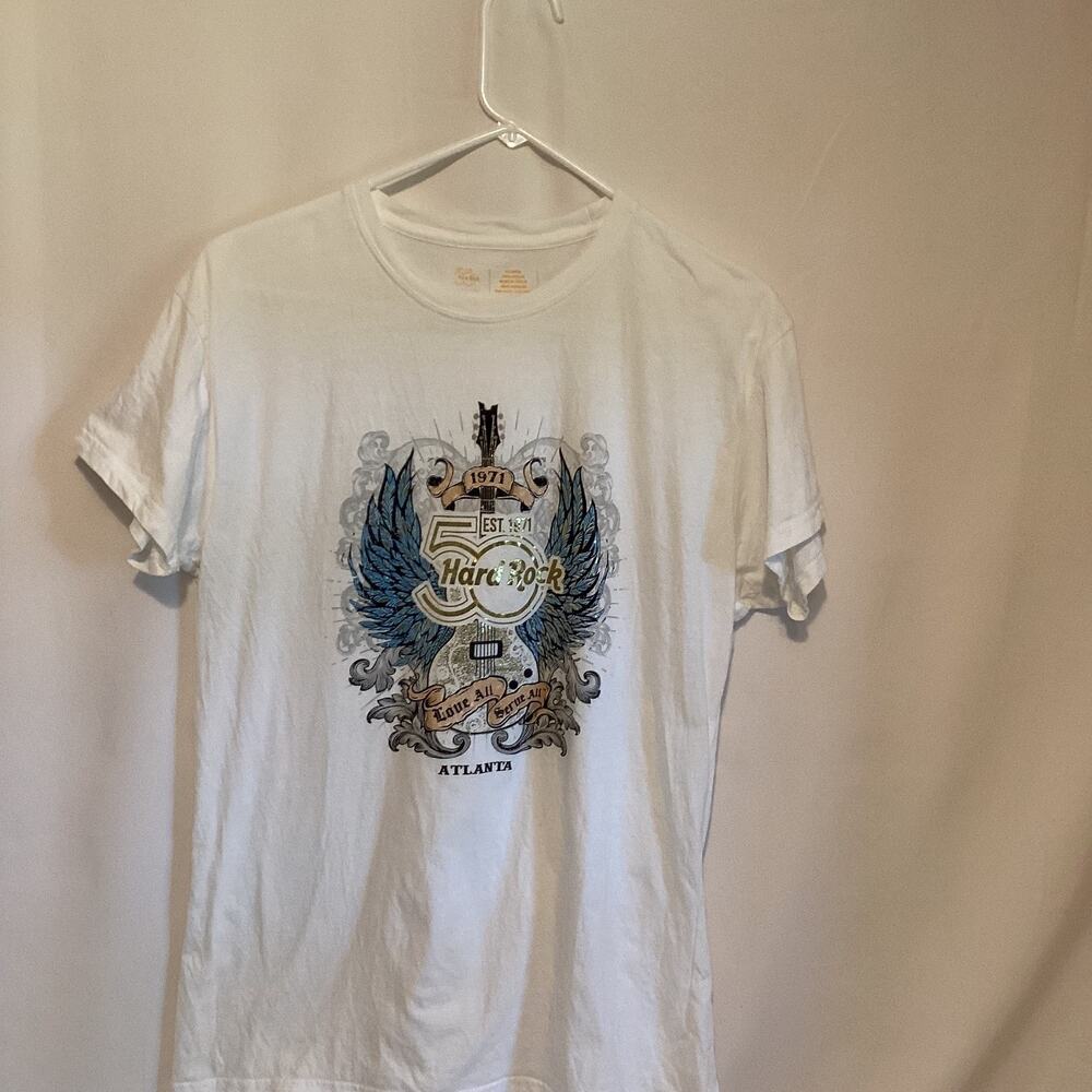 Hard Rock 50th Anniversary Graphic Tee – Atlanta Hair Rock Tribute